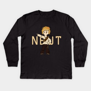 Chibi Newt (Book Version) - The Maze Runner Kids Long Sleeve T-Shirt